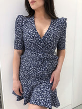 Load image into Gallery viewer, Crepe Stretch Ruffle Dress