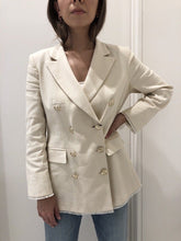 Load image into Gallery viewer, Linen Double Breasted Blazer