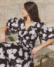 Load image into Gallery viewer, Long Sleeve Ikat Tie Dress