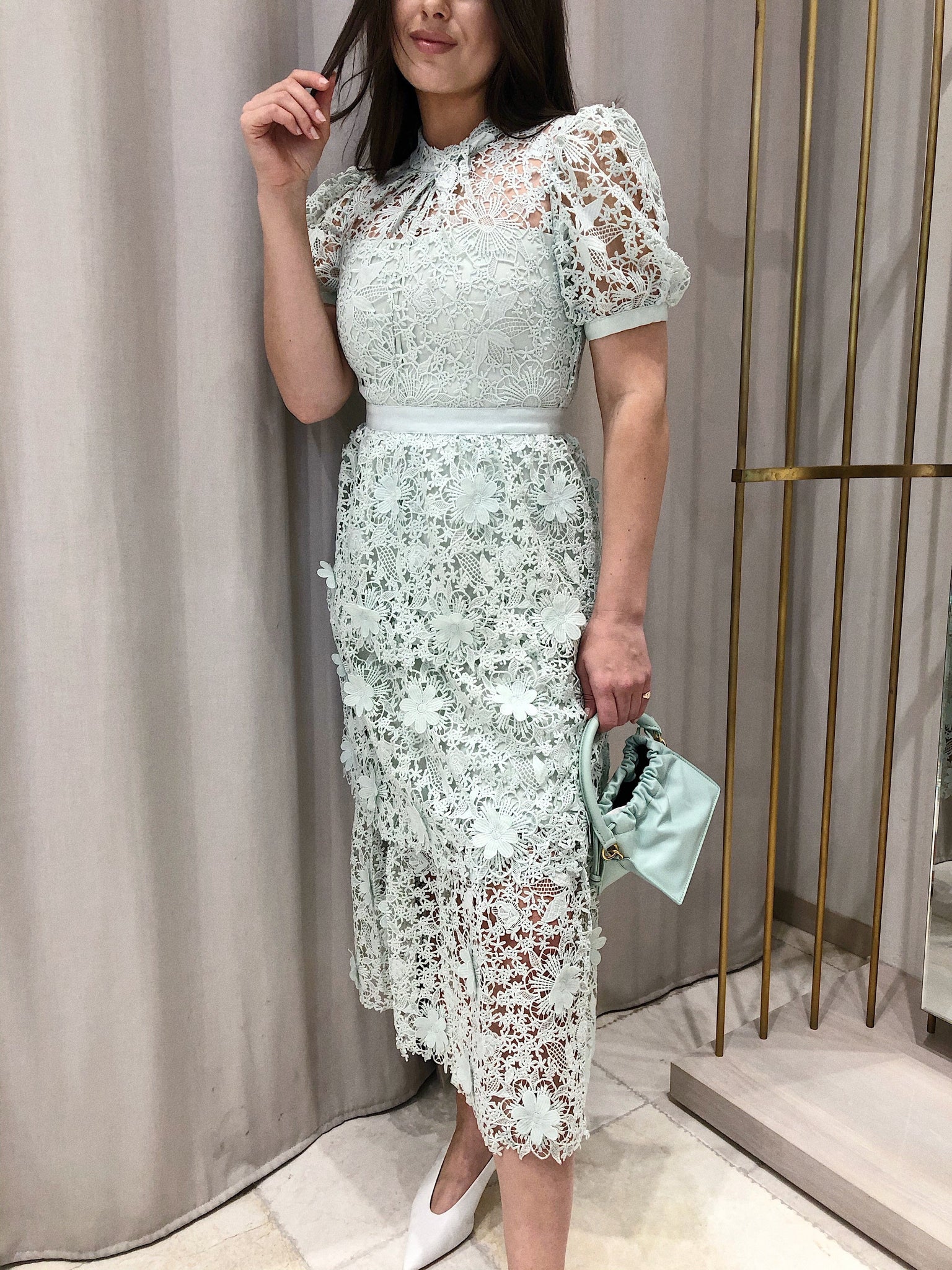 Floral Lace Midi Dress Floral Lace Midi Dress