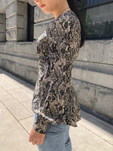 Load image into Gallery viewer, Thea Reptile Blouse