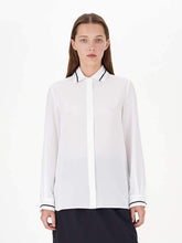 Load image into Gallery viewer, Filante Silk Crepe Shirt with Piping