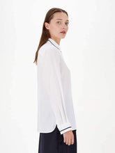 Load image into Gallery viewer, Filante Silk Crepe Shirt with Piping