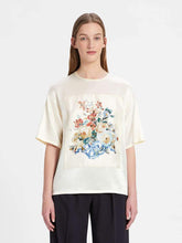Load image into Gallery viewer, Nirvana Bouquet Print Silk Tee