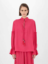 Load image into Gallery viewer, Agguati Silk Tunic Balloon Sleeve