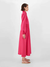 Load image into Gallery viewer, Bairo Cotton Poplin Midi Shirt Dress