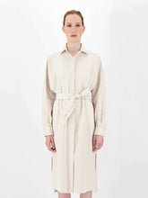 Load image into Gallery viewer, Pedina Poplin Belted Shirt Dress