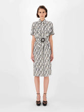Load image into Gallery viewer, Fumana Printed Cotton Belted Dress