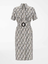 Load image into Gallery viewer, Fumana Printed Cotton Belted Dress