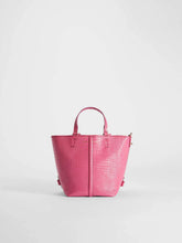 Load image into Gallery viewer, Plages Croc Embossed Leather Tote