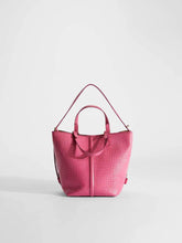 Load image into Gallery viewer, Plages Croc Embossed Leather Tote