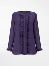 Load image into Gallery viewer, Falla Ramie Ruffle Blouse