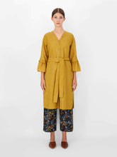 Load image into Gallery viewer, Aloe Ramie Ruffle Sleeve Belted
