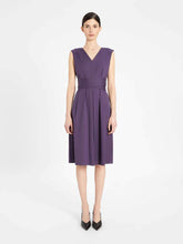 Load image into Gallery viewer, Estremo Cotton Poplin V-Neck Belted