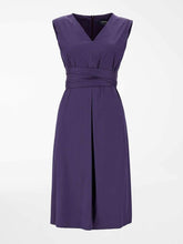 Load image into Gallery viewer, Estremo Cotton Poplin V-Neck Belted