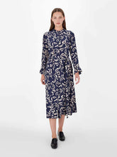 Load image into Gallery viewer, Marengo Crepe Silk Printed Belted Long