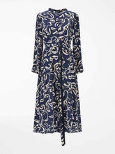 Load image into Gallery viewer, Marengo Crepe Silk Printed Belted Long