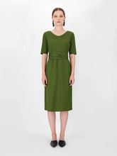 Load image into Gallery viewer, Liriche Linen Cotton Crew Dress