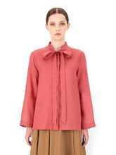 Load image into Gallery viewer, Lambert Ramie Bow Shirt