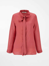 Load image into Gallery viewer, Lambert Ramie Bow Shirt