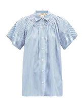 Load image into Gallery viewer, Coimbra Cotton Poplin Smocked Button