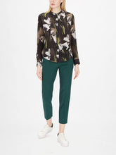 Load image into Gallery viewer, Pincio Printed Silk Front Jersey Blouse