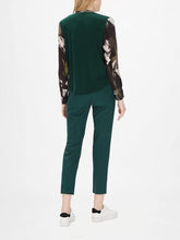 Load image into Gallery viewer, Pincio Printed Silk Front Jersey Blouse