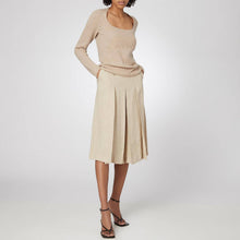 Load image into Gallery viewer, Geneve Pleated Culotte Linen