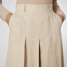 Load image into Gallery viewer, Geneve Pleated Culotte Linen