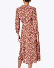 Load image into Gallery viewer, Miss Long Silk Printed Belted Shirt