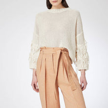 Load image into Gallery viewer, Estroso Fringe Crew Knit