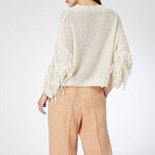 Load image into Gallery viewer, Estroso Fringe Crew Knit