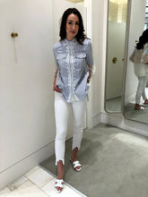 Load image into Gallery viewer, Striped Lace Trim Shirt