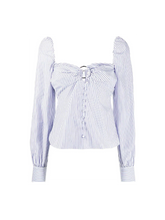Load image into Gallery viewer, Puff Sleeve Ring Top - Jonathan Simkhai