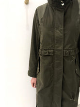 Load image into Gallery viewer, Ruffle Raincoat Hooded