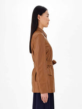 Load image into Gallery viewer, Oste Button Leather Jacket