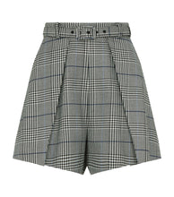 Load image into Gallery viewer, Check Pleat Shorts