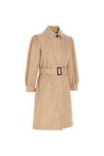 Load image into Gallery viewer, Melania Gabardine Puff Sleeve Trench