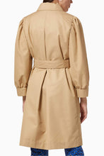 Load image into Gallery viewer, Melania Gabardine Puff Sleeve Trench