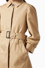 Load image into Gallery viewer, Melania Gabardine Puff Sleeve Trench