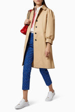 Load image into Gallery viewer, Melania Gabardine Puff Sleeve Trench