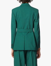 Load image into Gallery viewer, Deletta Wool Stretch Belted Blazer