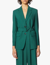 Load image into Gallery viewer, Deletta Wool Stretch Belted Blazer