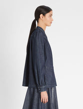 Load image into Gallery viewer, Vociare Denim Puff Sleeve Shirt