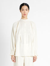 Load image into Gallery viewer, Liegi Puff Sleeve Mandarin Top