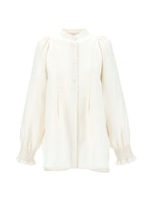 Load image into Gallery viewer, Liegi Puff Sleeve Mandarin Top