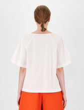 Load image into Gallery viewer, Torre Flutter Sleeve Silk Tee