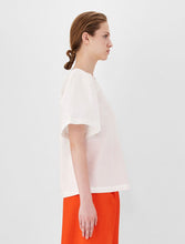 Load image into Gallery viewer, Torre Flutter Sleeve Silk Tee