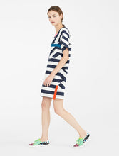 Load image into Gallery viewer, Zenobia Short Butterfly Striped Dresss