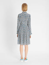 Load image into Gallery viewer, Verbas Silk Printed Puff Sleeve Dresss